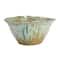 Hello Honey® 5" Teal Round Stoneware Bowl with Reactive Crackle Glaze, 4ct.